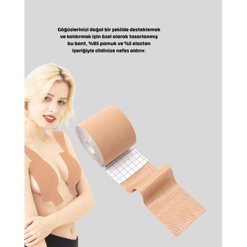 Askısız Görünmez Göğüs Bandı – Dekolteli Kıyafetler İçin Destekleyici Bant