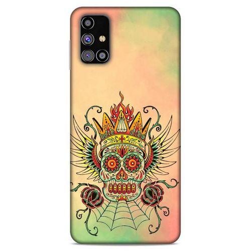 Lopard Samsung Galaxy M31s Uyumlu Kılıf Tattoo's (20) Koruyucu Kılıf Skeleton