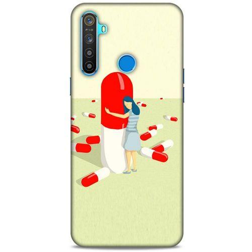 Oppo Realme 5i Kılıf Depresyon (19) Kılıfları Kahve Turuncu