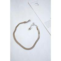 Çelik İtalyan Zincir Bileklik - Gümüş