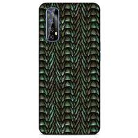 Huawei P Smart 2021 Kılıf Dragons (9) Kılıf Ejderha Cilt Açık Yeşil