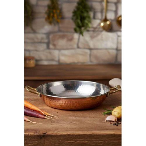 Turna Bakır Çelebi Tava 3 No 18 Cm El Dövme Kırmızı Turna7573-1