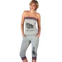 Leopar Desenli Straplez Takım