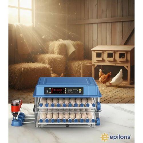 Tam Otomatik 120 Yumurta Kapasiteli Kuluçka Makinesi - Civciv Kaz Hindi Ördek İçin Wifi Kameralı Yedek Motorlu Set