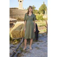 Dantelli Önü Düğmeli Hamile Lohusa Gecelik