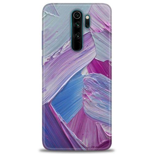 Xiaomi Redmi Note 8 Pro Kılıf HD Baskılı Kılıf - Purple + Tam Ekran Koruyucu