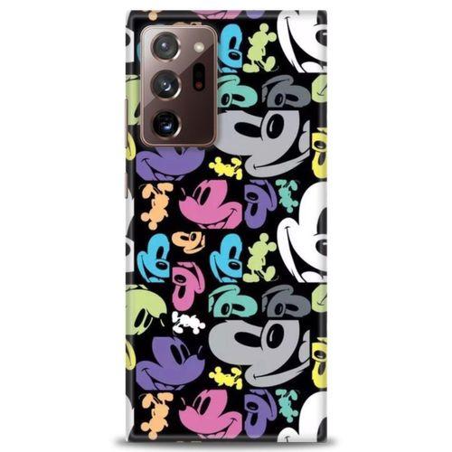 Samsung Galaxy Note 20 Ultra Kılıf HD Baskılı Kılıf - Renkli Mouse + Tam Ekran Koruyucu