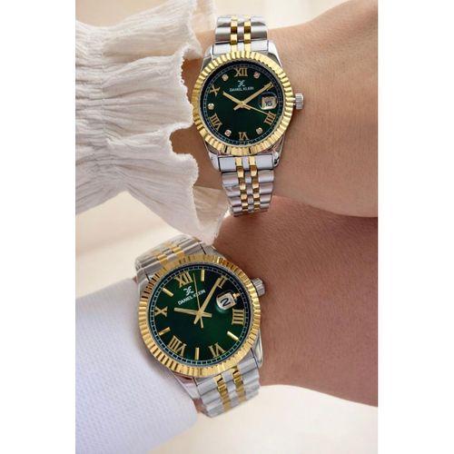 Daniel Klein Çift Sevgili Saati Çelik Bileklik Çelik Kordon 3 Atm Suya Dayanıklı Kol Saati VS.BLKT.0808