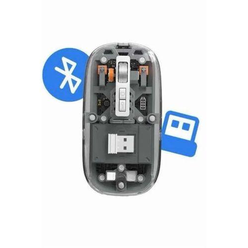 Kablosuz Mouse Fare Şarjlı Bluetooth Wireless Çift Modlu Sessiz