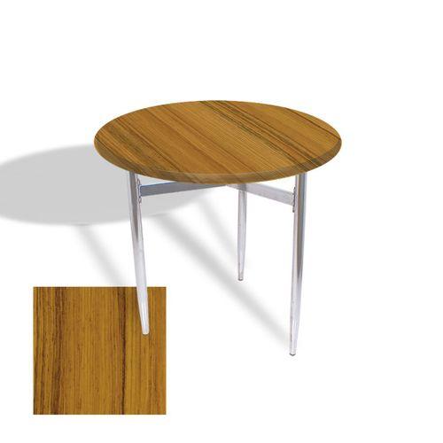 Dockers Venedik Masa Yuvarlak Çap 80 kromnikel (Werzalit, Wermodin veya Allzalit Tabla) - Real Teak