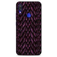 Xiaomi Redmi Note 7 Pro Kılıf Dragons (7) Telefon Kılıfı Ejderha Skin Bordo