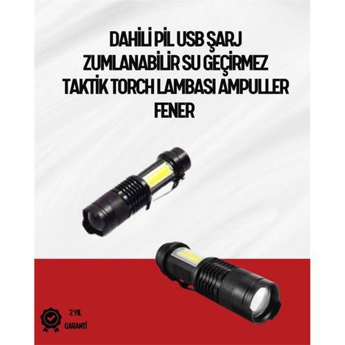 Mini Boy Led El Feneri - 2000 Lümen, Su Geçirmez Tasarım