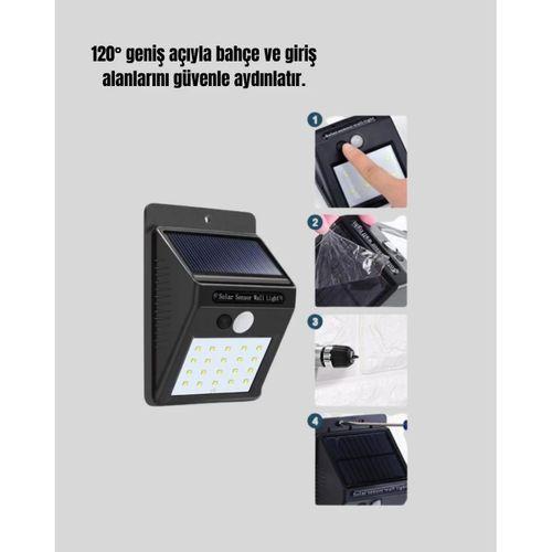 4 Modlu Solar Led Bahçe Ve Garaj Lambası