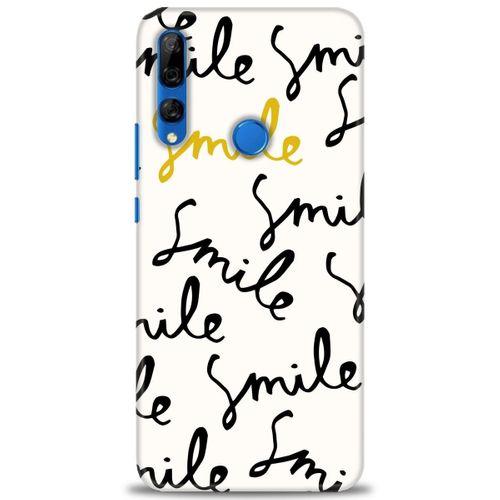 Huawei Y9 Prime 2019 Kılıf HD Baskılı Kılıf - S Smile + Tam Ekran Koruyucu