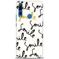 Huawei Y9 Prime 2019 Kılıf HD Baskılı Kılıf - S Smile + Tam Ekran Koruyucu