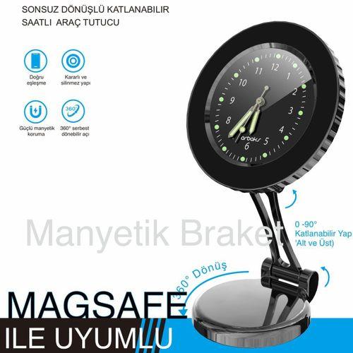 Magsafe Saatlı Araç Telefon Tutucu Arb-615