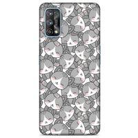 Lopard Oppo Realme 7 Pro Uyumlu Kılıf Kediler (21) Koruyucu Kapak 1001 Kedi