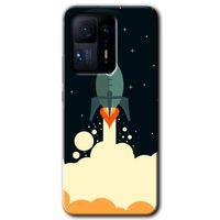 Mi Mix 4 Kılıf HD Desen Baskılı Arka Kapak - Space Smoke + Kırılmaz Cam