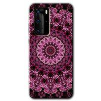 Potkal Hediye Fabrikası Huawei P40 Pro Kılıf HD Desen Baskılı Arka Kapak - Mandala Patterns Kaleidoscope