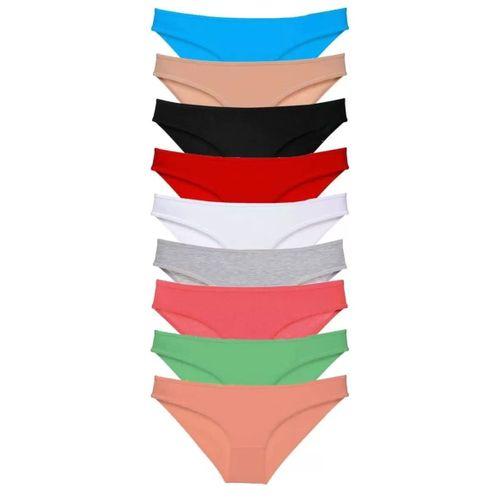 9 Adet Süper Eko Set Likralı Kadın Slip Külot Tüm Renkler