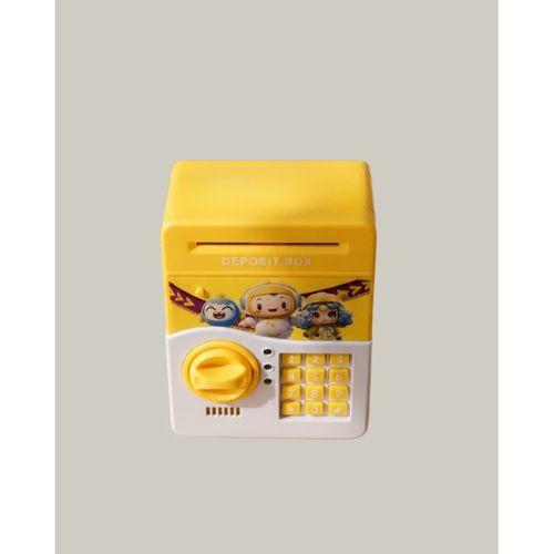 Sarı Elektronik Şifreli Atm Görünümlü Çocuk Kumbarası
