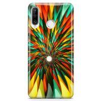 Huawei Nova 4e Kılıf Derin Kuyu Arka Kapak Koruma Desenli Full Koruyucu