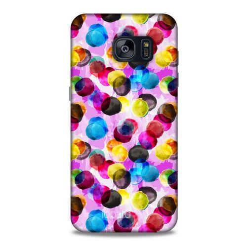 Samsung Galaxy S7 Edge Kılıf Pastel Renkler (42) Rugged Armor Kılıf Mor Pembe