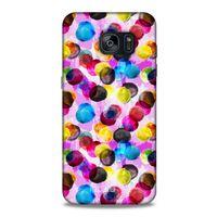 Samsung Galaxy S7 Edge Kılıf Pastel Renkler (42) Rugged Armor Kılıf Mor Pembe