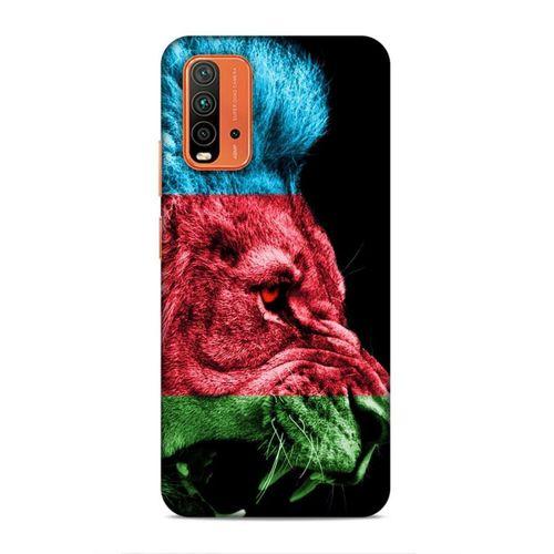 Xiaomi Redmi 9T Uyumlu Kılıf Azarbaijan (24) Darbe Emici Kılıf Bayrak Aslan