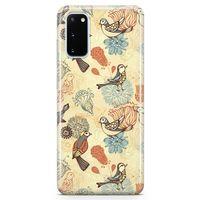 Samsung Galaxy S20 Kılıf Cennet Papağanı Arka Kapak Koruma Desenli Full Koruyucu