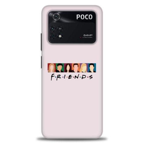 Xiaomi Poco M4 Pro 4G Kılıf HD Baskılı Kılıf - Renkli Friends + Tam Ekran Koruyucu