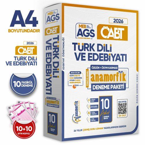2026 KPSS MEB-AGS ÖABT Edebiyat Öğretmenliği Deneme Yeni Sistem Özgün 10lu Çözümlü Deneme