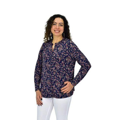 Kadın Uzun Kol Düğmeli Bluz BGL-ST04684