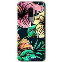 Samsung Galaxy S9 Plus HD Baskılı Kılıf + 9D Tam Ekran Koruyucu - Çizim Çiçekler