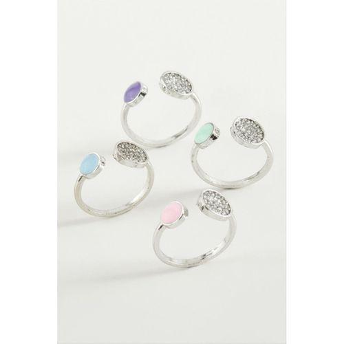 Yuvarlak Taşlı Mineli Eklem Yüzük