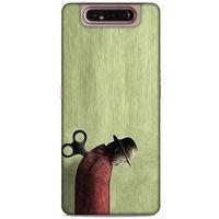 Samsung Galaxy A80 Kılıf Depresyon (48) Bumper Kılıf Kahve Yeşil