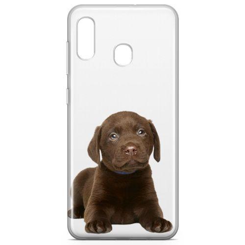 Samsung Galaxy A40 Kılıf Yavru Labrador Arka Kapak Koruma Desenli Full Koruyucu