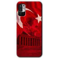 Poco M3 Pro Kılıf HD Desen Baskılı Arka Kapak + Temperli Cam - Anıtkabir Atatürk