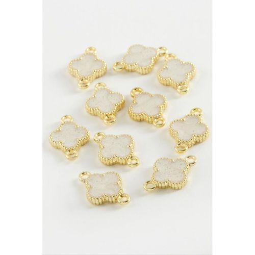 Çiçek Çift Kulplu Mineli Bileklik ve Kolye Ucu Aparatı 1 Adet