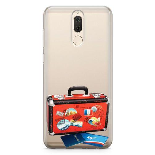 Huawei Mate 10 Lite Kılıf Turistik Valiz Arka Kapak Koruma Desenli Full Koruyucu