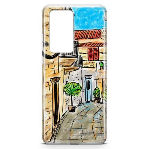 Huawei P40 Pro Kılıf Ada Sokakları Arka Kapak Koruma Desenli Full Koruyucu