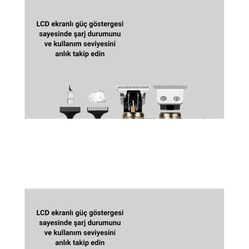 0.1 Mm Hassas Kesim Tıraş Makinesi Şarjlı Metal Gövde