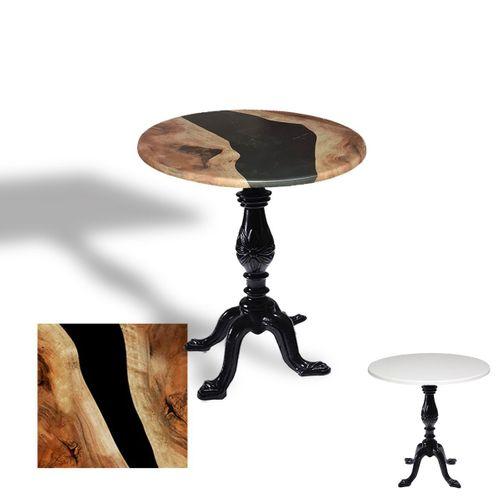 Dockers Çipa 1001 Döküm Ayak Yuvarlak Masa Çap 70cm - (Werzalit, Wermodin ve Allzalit Tabla) - Epoxy