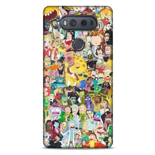 LG K61 Uyumlu Kılıf Rick And Morty (36) Glitter Kılıf Cop Morty