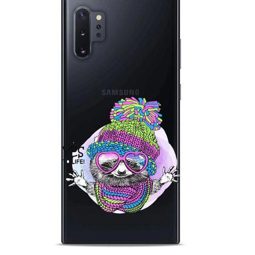 Zoologix (2) Samsung Galaxy Note 10 Plus Şeffaf Kılıf Silikon Desenli