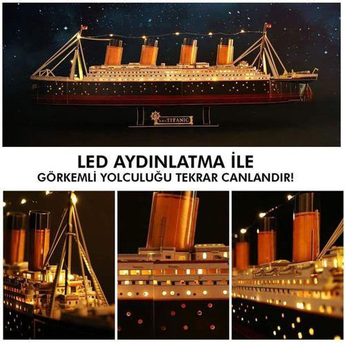 Cubic Fun Titanic Led Işıklı 3D Puzzle L521H