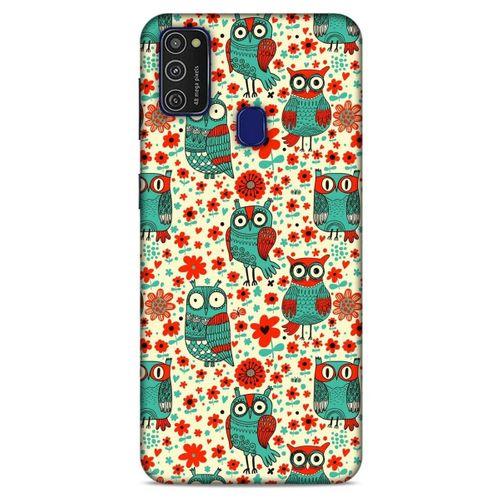 Baykuşlar (14) Desenli Silikon Kapak Telefon Kabı Samsung Galaxy M21 Kılıf