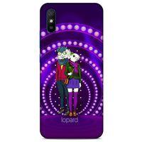 Xiaomi Redmi 9A Kılıf FunnyMaX (33) Hybrid Kılıf Mor Tavşan