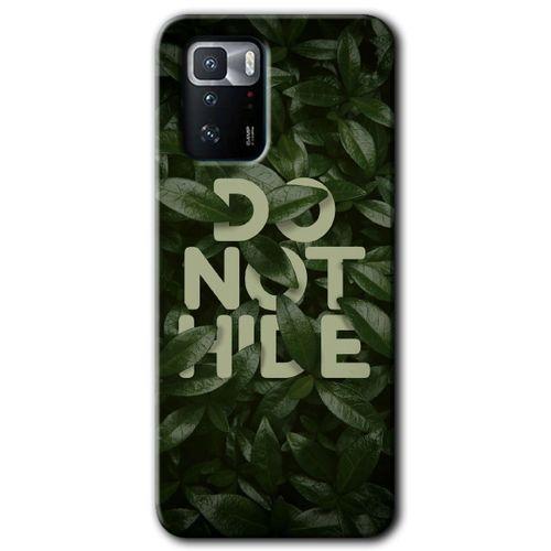 Poco x3 GT Kılıf Baskılı Kapak - Do Not Hide +Tam Kaplayan Mat Seramik
