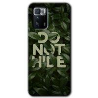 Poco x3 GT Kılıf Baskılı Kapak - Do Not Hide +Tam Kaplayan Mat Seramik